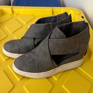 Women's Charcoal Slip-On Sneakers